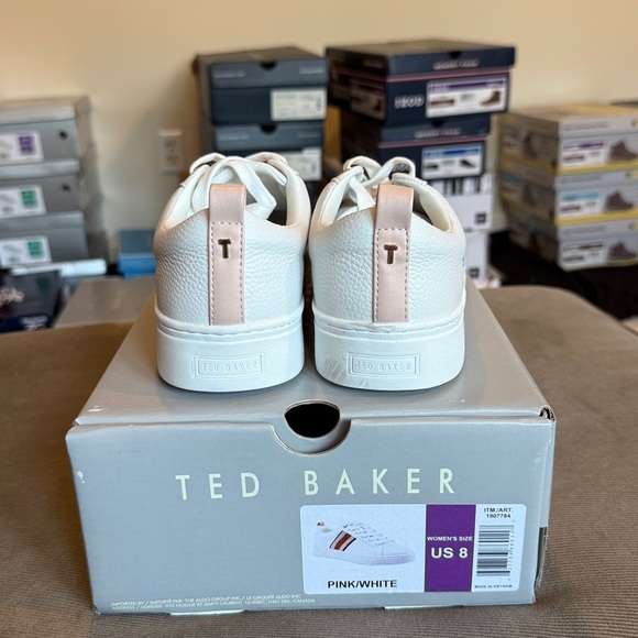 NIB Ted Baker Reese Lace-Up Leather Sneakers - Picture 4 of 7